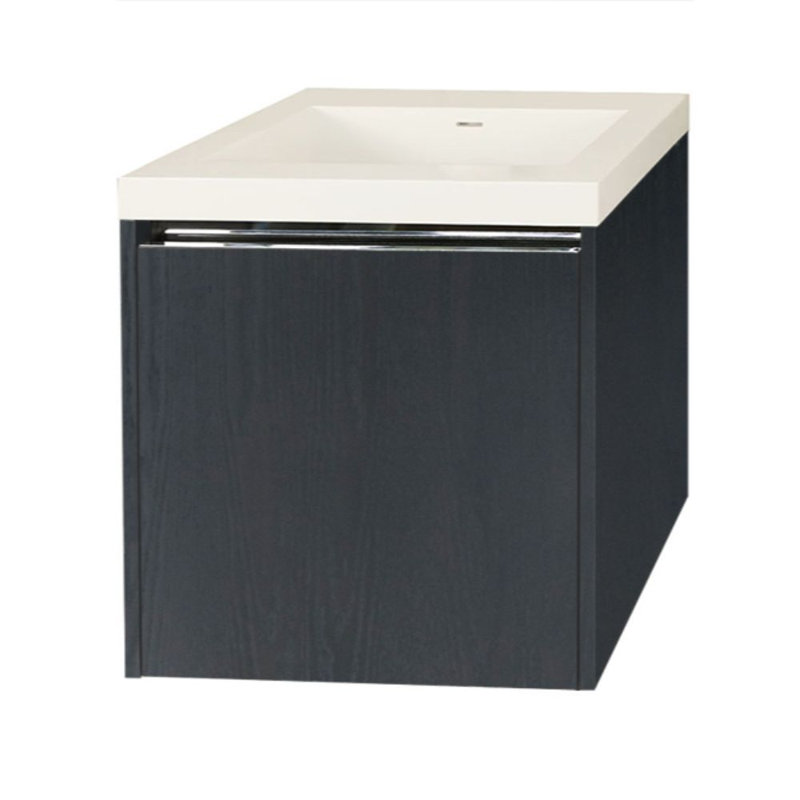 Kubista 23.75'' W Single Bathroom Vanity Base, Ash Gray
