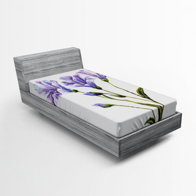 Drap-housse pour fleur aquarelle