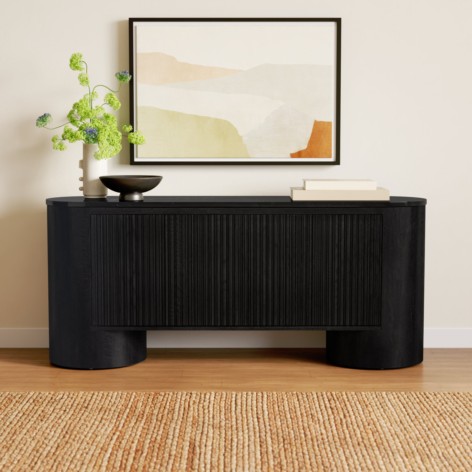 Jiona 66'' Media Console, Black