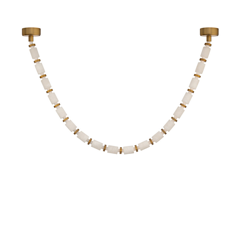 Entice 36 - Light Unique Modern Linear LED Pendant, 127" H x 2" W x 2" D, 4000K, Regular