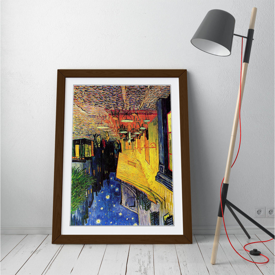 Van Gogh Cafe Terrace Night - Single Picture Frame Painting on Canvas