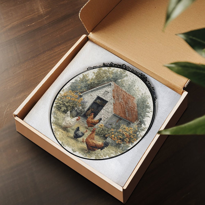 Panneaux en verre teinté rustique pour fenêtre, 7,8 x 7,8 po (20 x 20 cm)