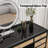 51" Hollywood Style Mirrored Makeup Vanity with 13 Drawers-625791145