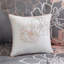 Literie King Size en coton imprimé gris/pêche - Couette, jupe de lit texturée, 38 cm, couette et oreillers