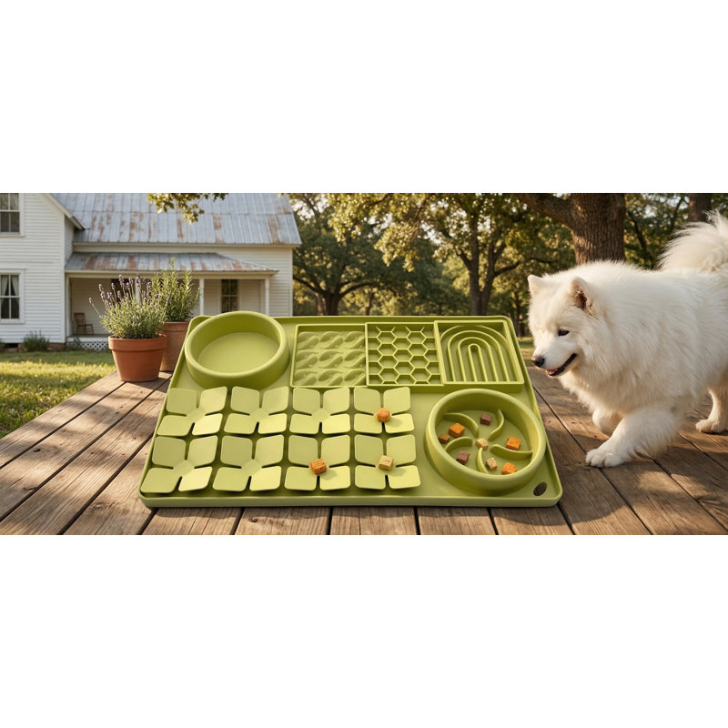 Tapis en silicone pour aliments lents avec ventouses en silicone pour chiens et chats