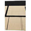 Tapis noir et blanc 6x9 Pinkerton