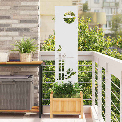 vidaXL Garden Privacy Screen Partition Outdoor Decor Modern Decorative Barrier