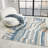 Vista Contemporary Abstract Indoor Machine Washable Area Rug-100613641