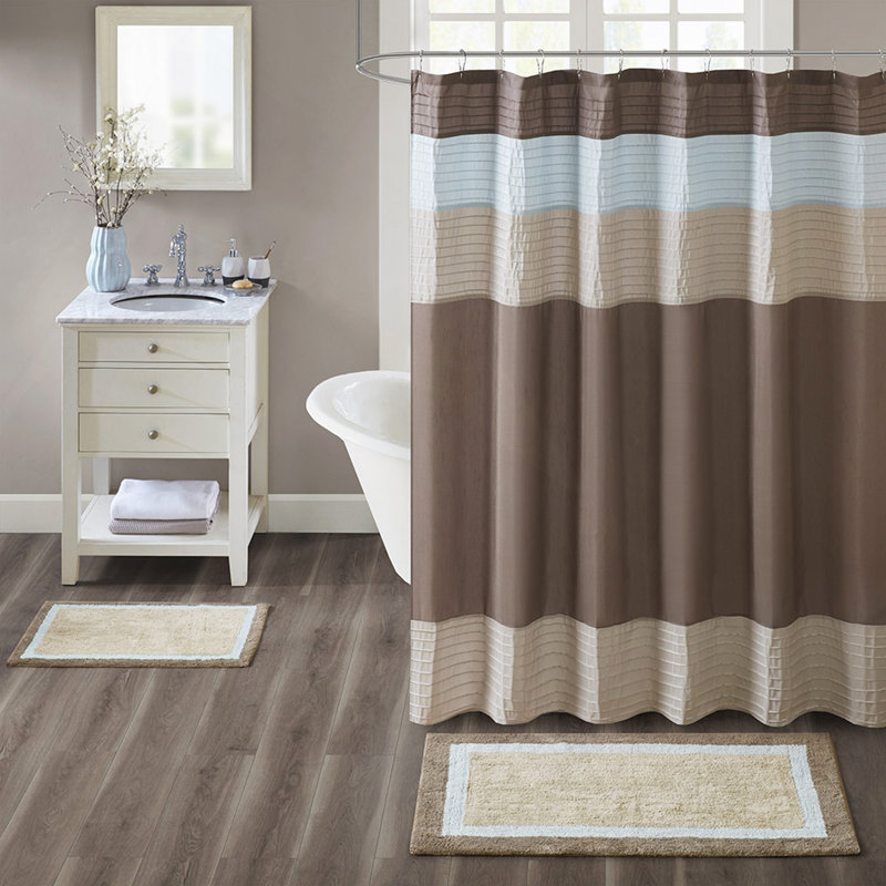 Tapis de bain en coton touffeté, Taupe, Simple - L 45 po x l 27 po