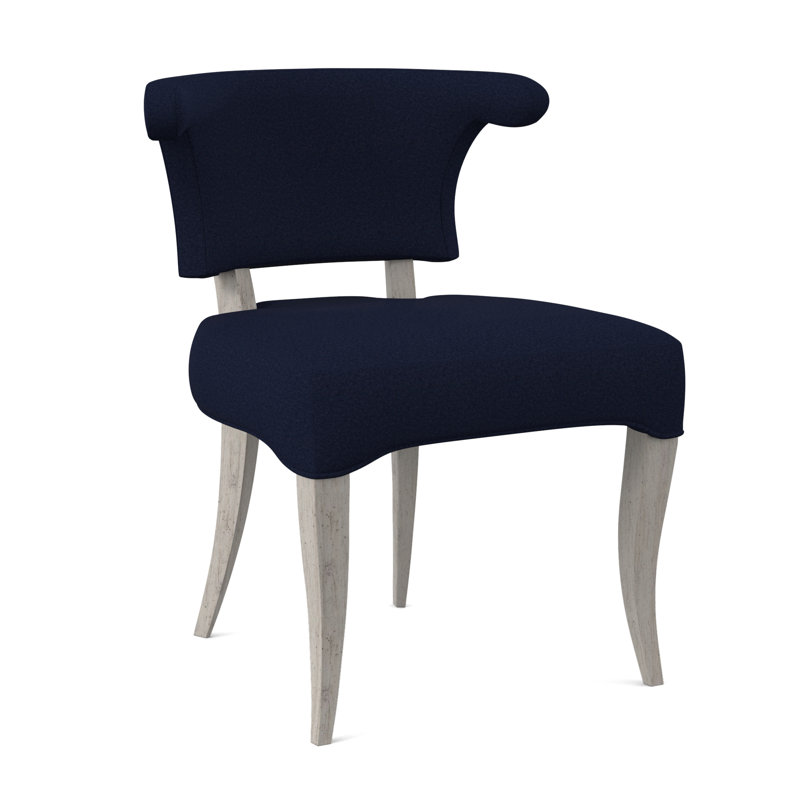 Fauteuil à oreilles rembourré Athena, Uniforme Margaret, Bisque