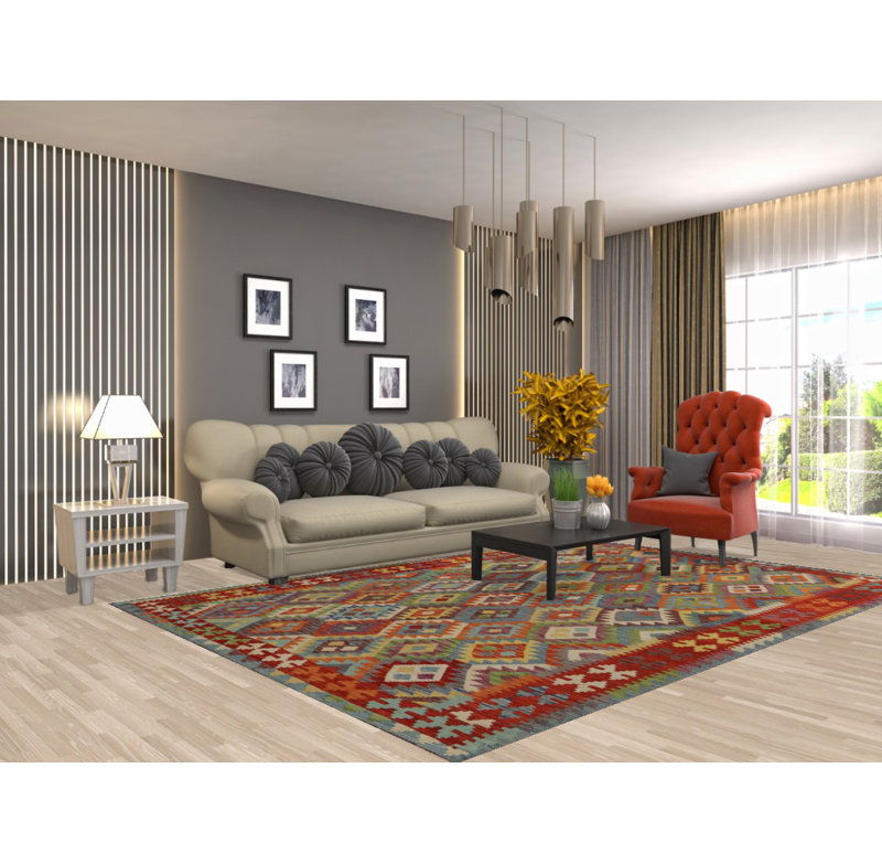 Multolor Kilim Oriental Area Rug 7x10