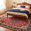 Tapis traditionnel persan audacieux, brun, bleu marine, orange, or, vert, crème, ivoire, lavable à la machine, à poils courts, adapté à l'intérieur et à l'extérieur, pour salon, chambre, salle à manger, entrée, couloir, bureau.-837243886