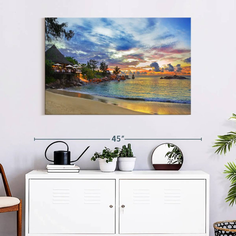 Gillard Cafe At Sunset, 26" H x 39" W