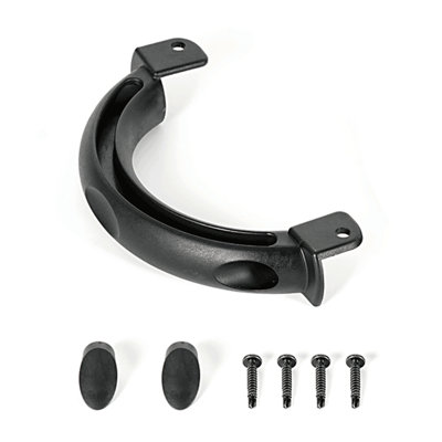 Skysen Nylon Vinyl Wood Aluminum Fence Gate Handle Black