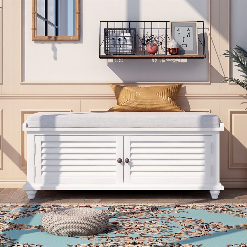 Banc de rangement Fetterman, Blanc