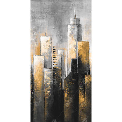 Abstract skyline - 15.75"x31.50" Desk mat