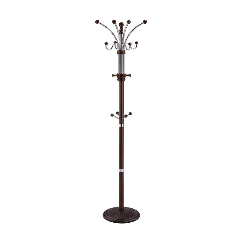 Totton Composite Wood Freestanding Coat Rack, Espresso