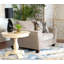 Chaise avec accoudoirs en tissu Camero, gris