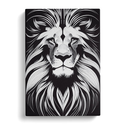 Lion Monochrome Vol.1 - Wrapped Canvas