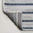 Sukie Modern Offset Stripe Ivory/Blue Indoor/Outdoor Rug-903835770