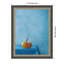 «Orange Pumpkin Blue Table» par Delphine Devos, reproduction d'art sur toile encadrée-169159586