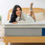 Matelas hybride à ressorts ensachés en mousse viscoélastique respirante-362728918-362728917