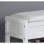 Banc avec rangement pour chaussures blanc