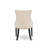5-piece kitchen table set consists of a dining table & 4 Light Beige Linen Fabric dining chairs & black legs with Button Tufted Back - Sand Blasting Black finish.-139410825