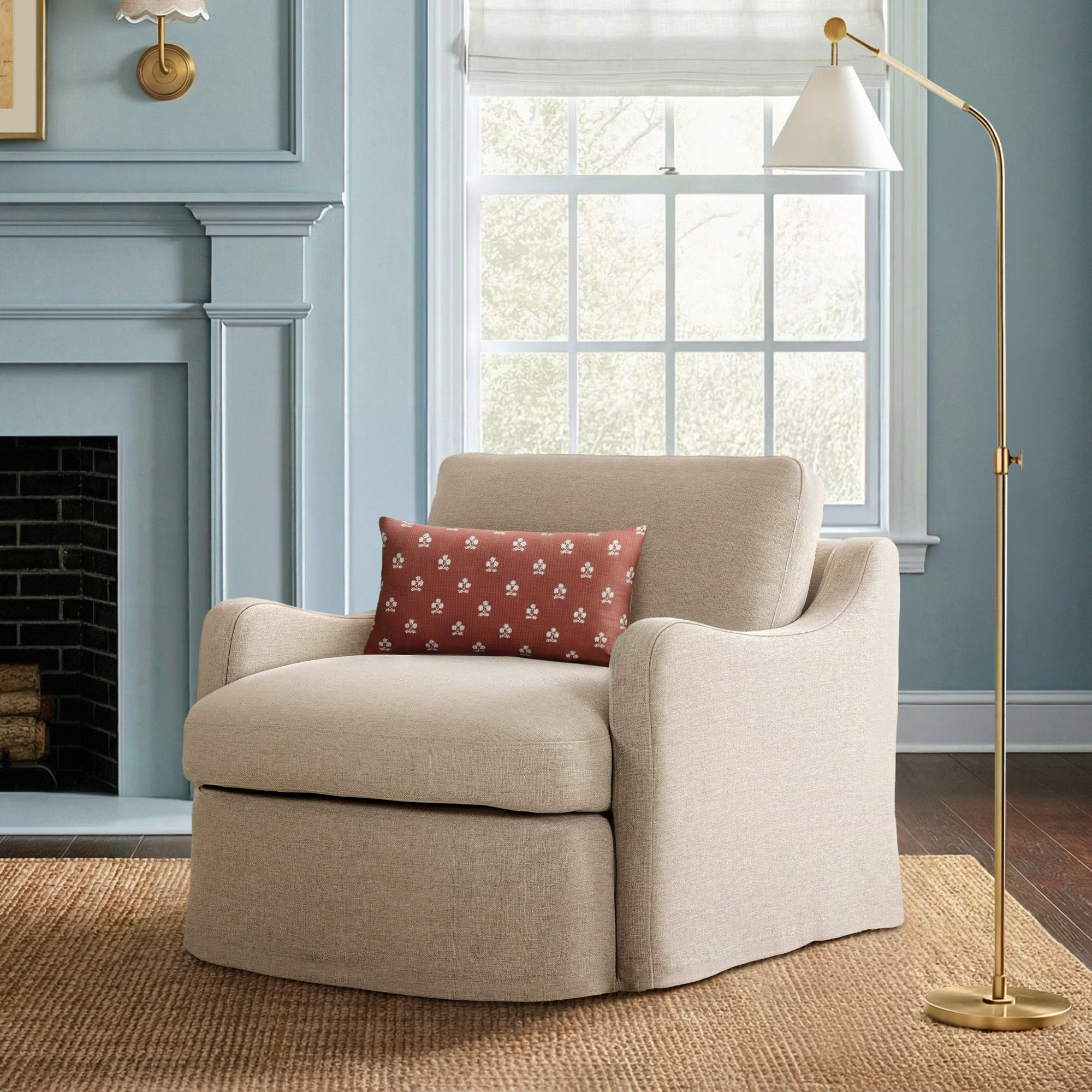 Aurelia Outdoor Swivel Chair-Alessi Buff