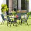 Steel Patio Dining Set Table,