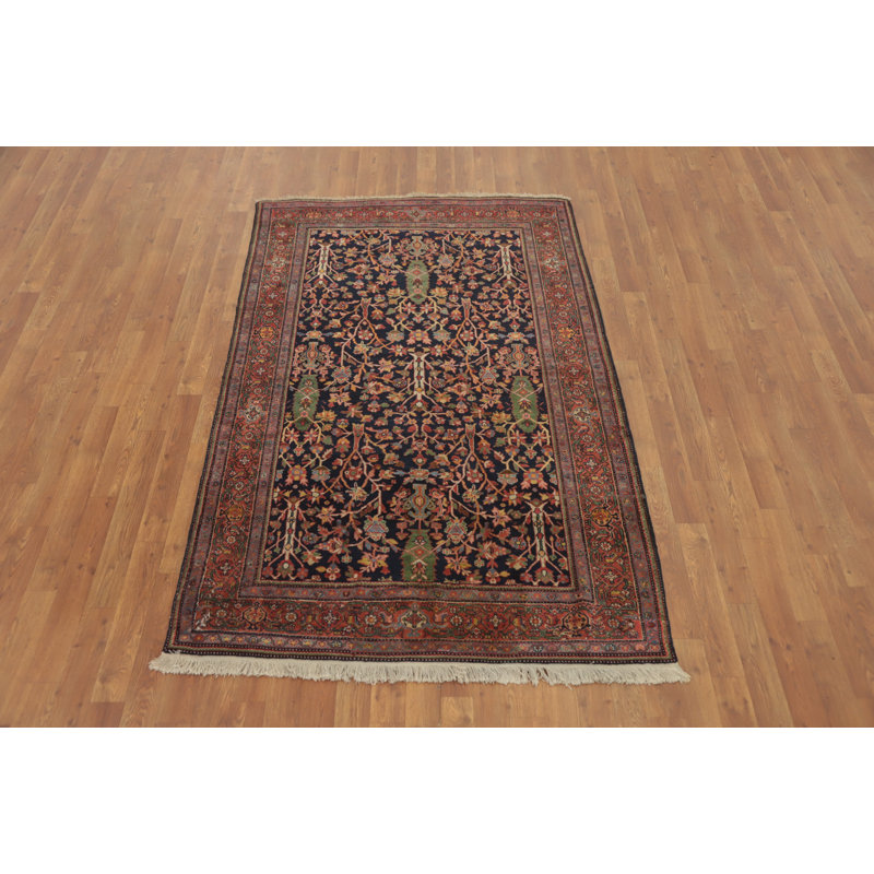Tapis traditionnel antique à teinture végétale 4 x 7