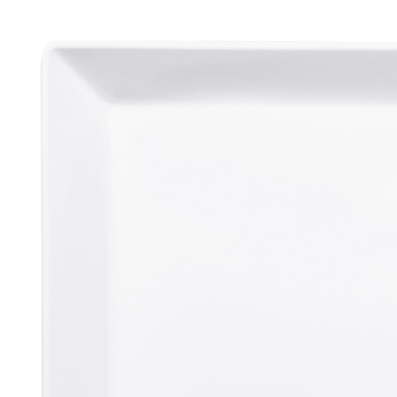 Elite Global Solutions Melamine Platter, White, 1.5" H x 15" W x 12" D