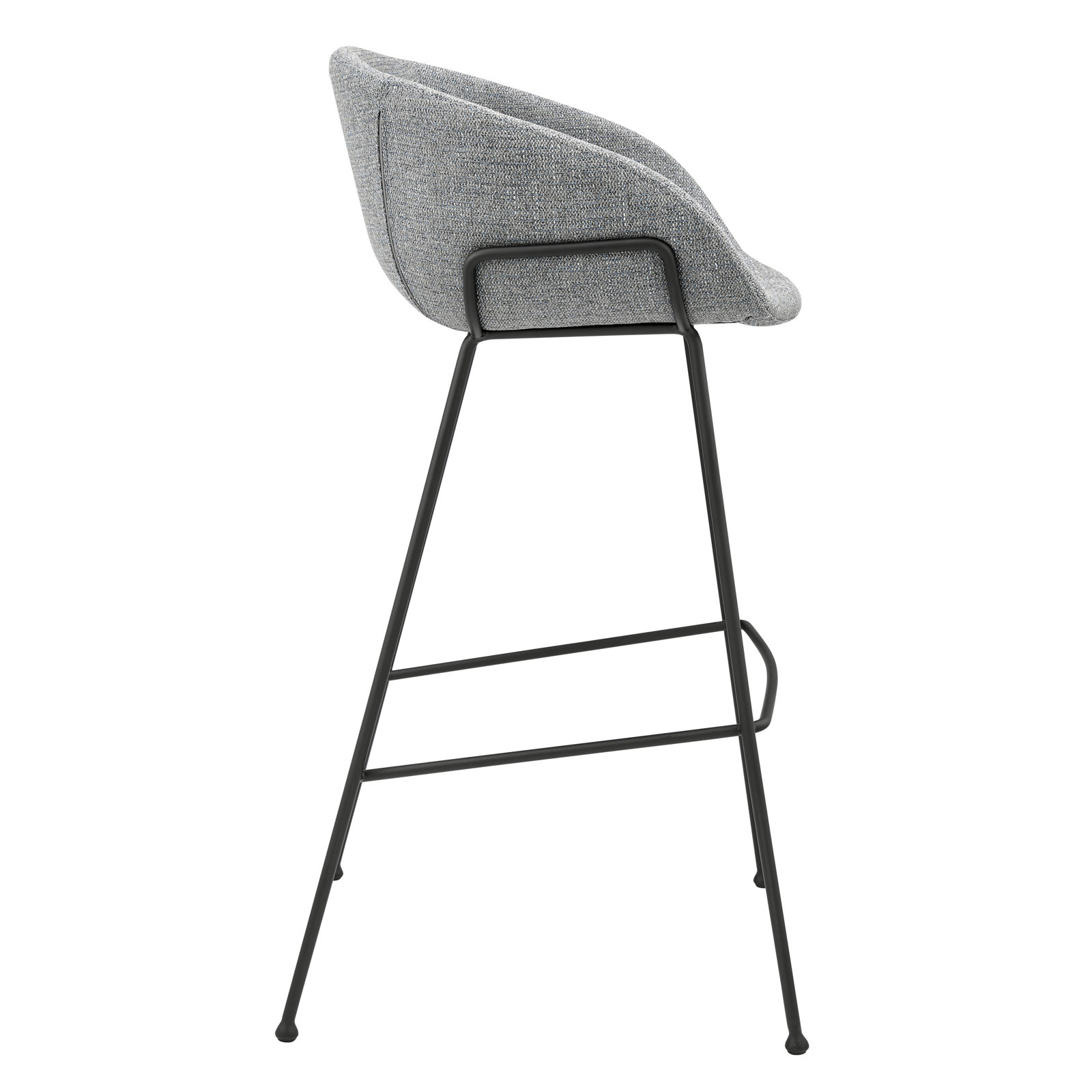 Ardea Bar and Counter Stool, Bar Stool (29.93" Seat Height), Gray Blue Faux Leather