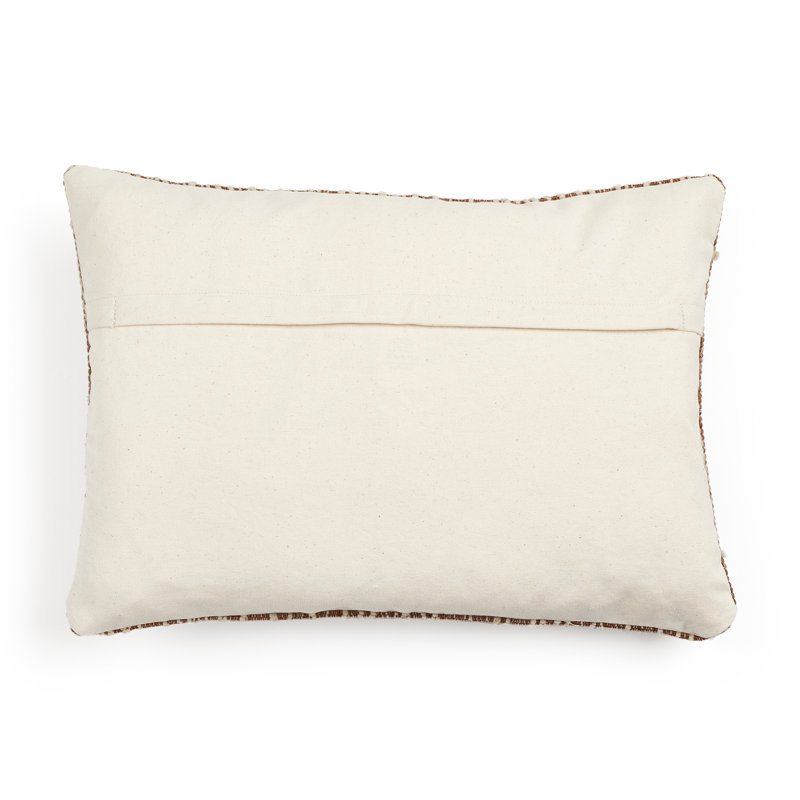 Rectangular Pillow Cover & Insert, Black/Taupe, Rectangular 14"H x 20"W