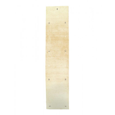 Tapis de couloir Gabbeh fin noué à la main 2 pi 7 po x 12 pi 2 po