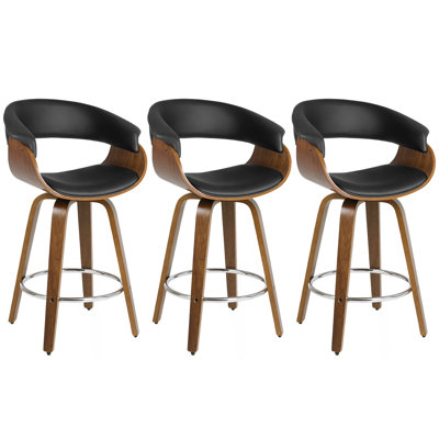 Draymond Swivel Upholstered Counter & Bar Stool -  Orren Ellis, 9A8385AC012C46368C15FCA6B31A7BA7