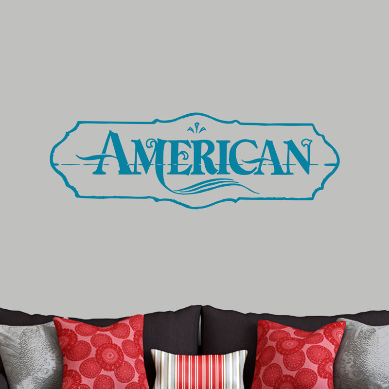 Décalcomanie murale american Flemings, Bleu sarcelle