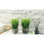 22.1cm Faux Onion Grass Grass in Glass Vase