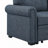 86" Linen Blend Upholstered Sleeper Sofa