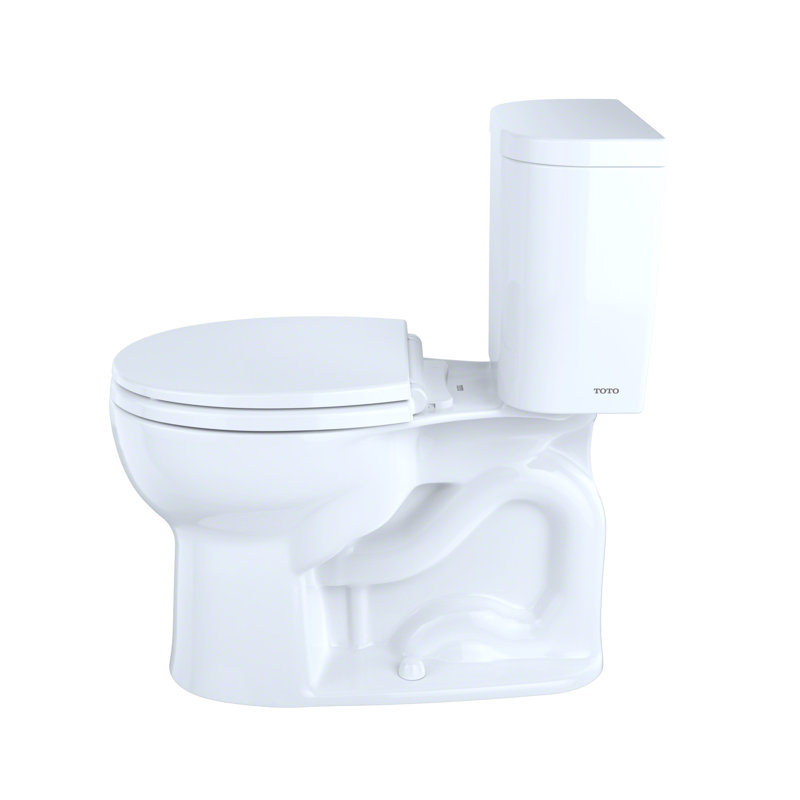 Entrada Two-Piece Round 1.28 GPF Universal Height Toilet with Seat and Wax Ring