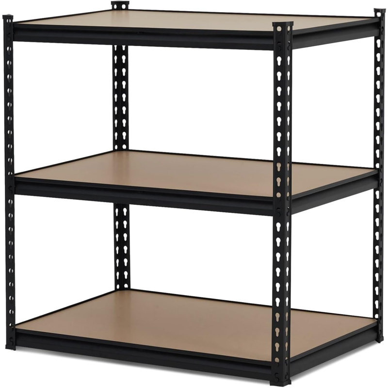 Étagère de cuisine robuste en acier au carbone 3 niveaux, P 17,72 po x L 35,43 po x H 35,91 po, Black 2