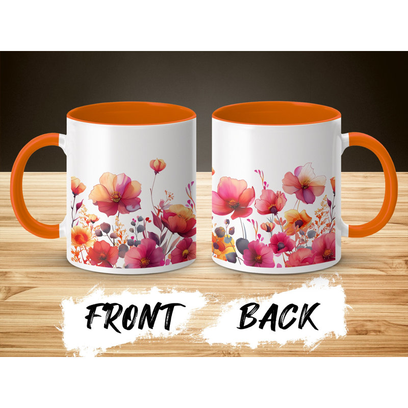 Ceramic Coffee Mug, Orange
