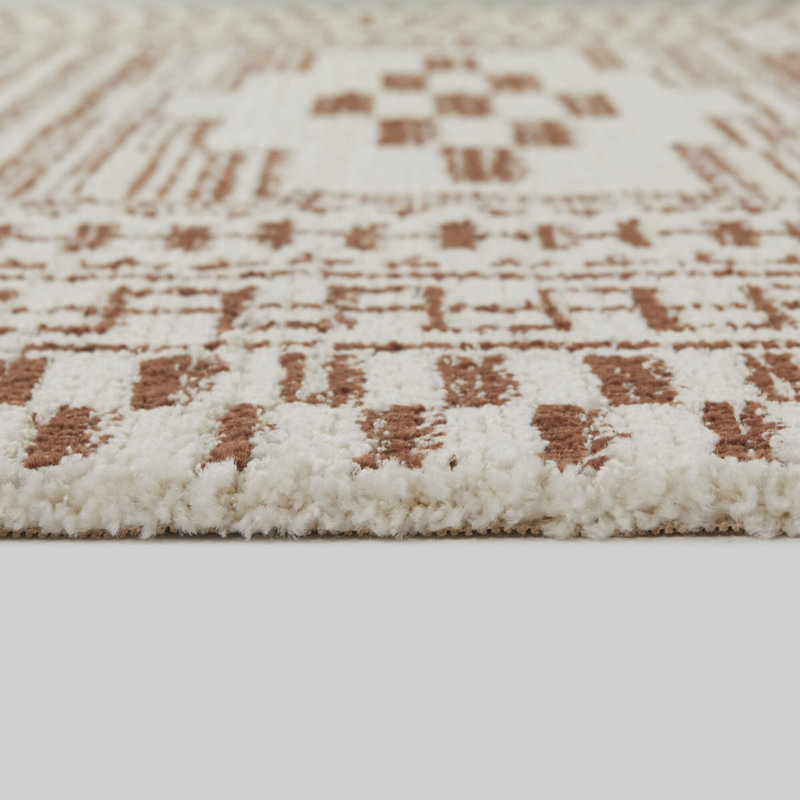 Fauina Geometric Indoor Rug, Rectangle 5'3" x 7'