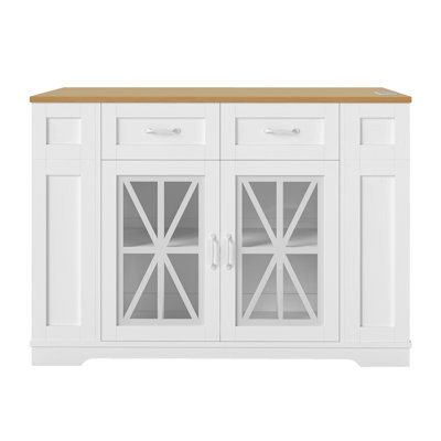 Medeeha 47.2 " W Kitchen Island Set