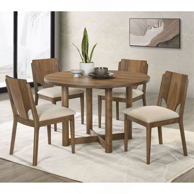 5-piece Round Dining Table Set