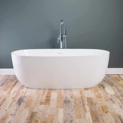Zoey 67'' x 31.5'' Soaking Acrylic Bathtub