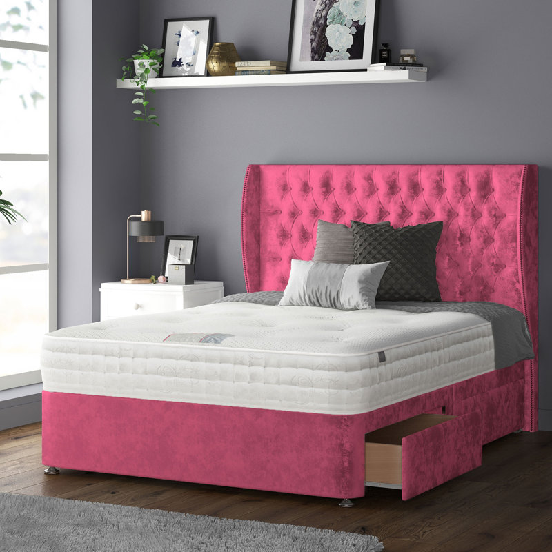 Mandalay Upholstered Headboard, Double (4'6), Black