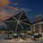 10' Square Lighted Cantilever Swivel Umbrella with Solar Powered LED Swivel and Base-67120589