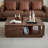 Modern simple black walnut coffee table