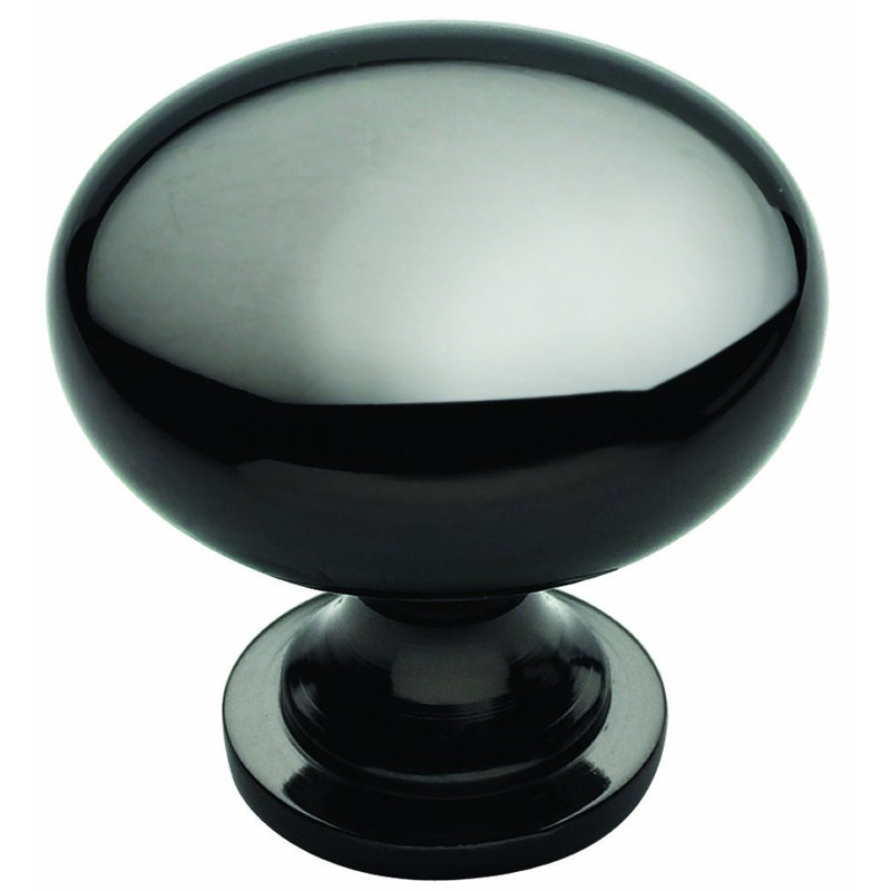 Poignée ronde de 5/4 po de diamètre, Chrome brossé